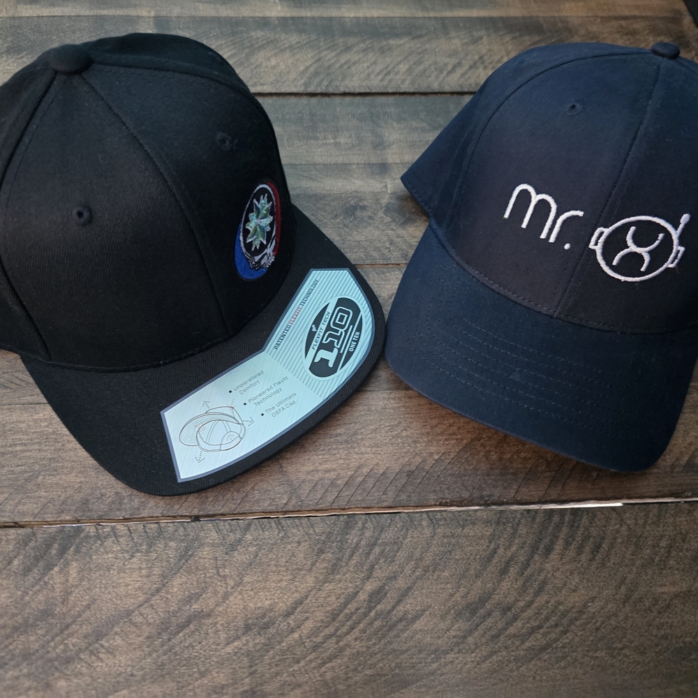 Black and Navy Baseball Caps